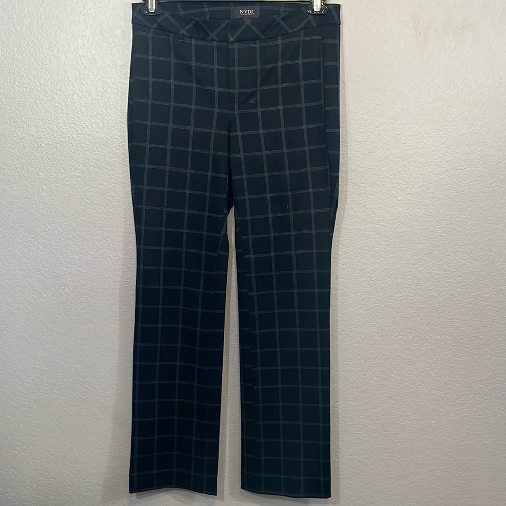 NYDJ size 2 three pocket thread thin checker pants